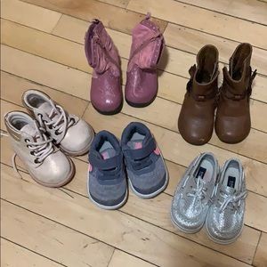 5 pairs toddler shoes size 4